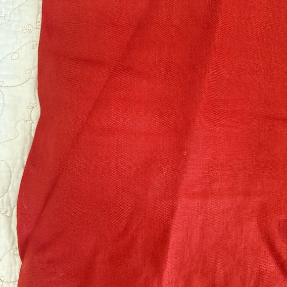 Reformation Satori Linen Dress - Blood orange - Picture 6 of 6